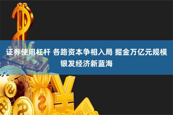 证券使用杠杆 各路资本争相入局 掘金万亿元规模银发经济新蓝海