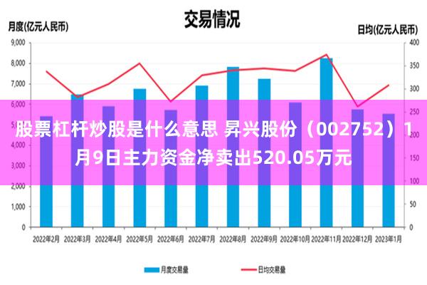 股票杠杆炒股是什么意思 昇兴股份（002752）1月9日主力资金净卖出520.05万元